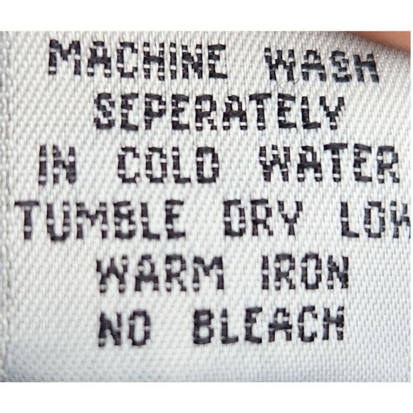 Side Saddle Cropped Button Down Womens L Western Cowgirl Thin Fabric Studded VTG - Picture 7 of 7